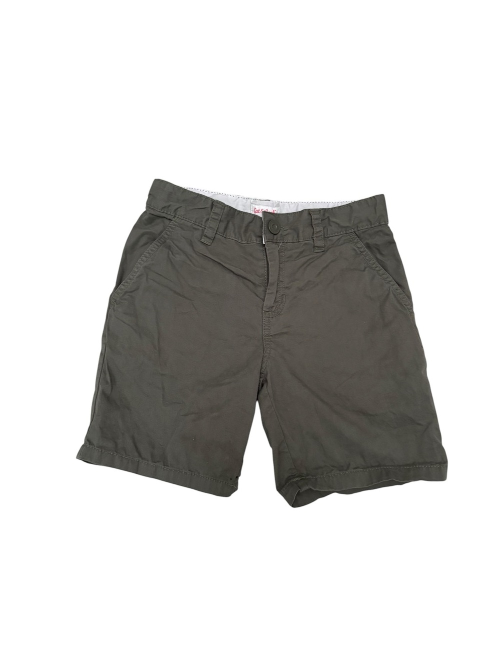 Cat & Jack Olive‎ Green Flat-Front Men's Shorts
